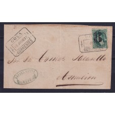 ARGENTINA 1877 GJ 47 FRENTE DE PLIEGO CIRCULADO A ASUNCION PARAGUAY HERMOSA PIEZA